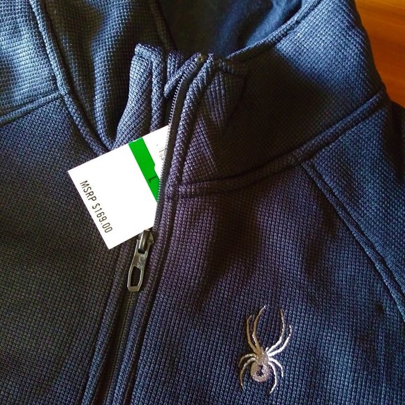 Spyder Foremost Full Zip Heavy Weight Core Sweater Jacket - size Large - Picture 1 of 4